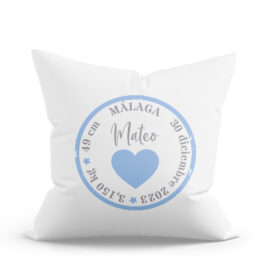 COJÍN PERSONALIZADO SELLO CORAZÓN