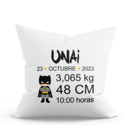 COJÍN PERSONALIZADO NATALICIO SUPERHÉROE