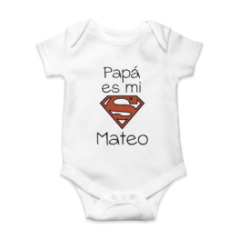 Body bebé personalizado superman