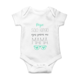 Body bebé personalizado Ojos