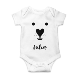 Body bebé personalizado Osito corazón