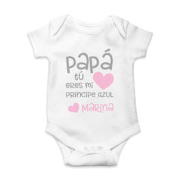 Body bebé personalizado Papá príncipe azul