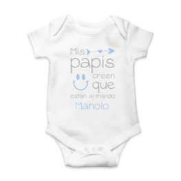 Body bebé personalizado Papás al mando
