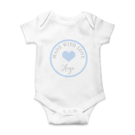 Body bebé personalizado Sello made with love