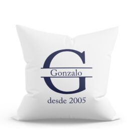 COJÍN PERSONALIZADO INICIAL PARTIDA