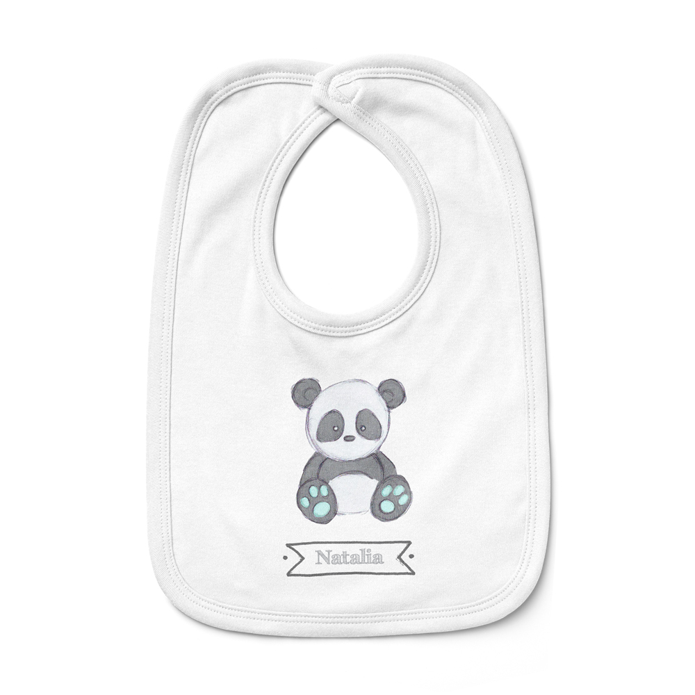 Babero bebé personalizado Panda