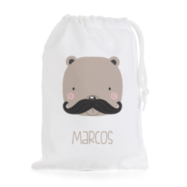 BOLSA DE MERIENDA PERSONALIZADA OSO BIGOTE