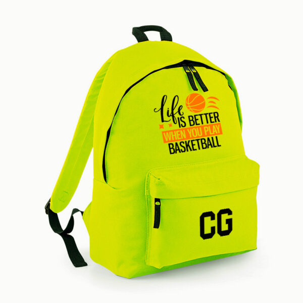 MOCHILA PERSONALIZADA CLÁSICA - LIFE IS BETTER BASKET - Imagen 15