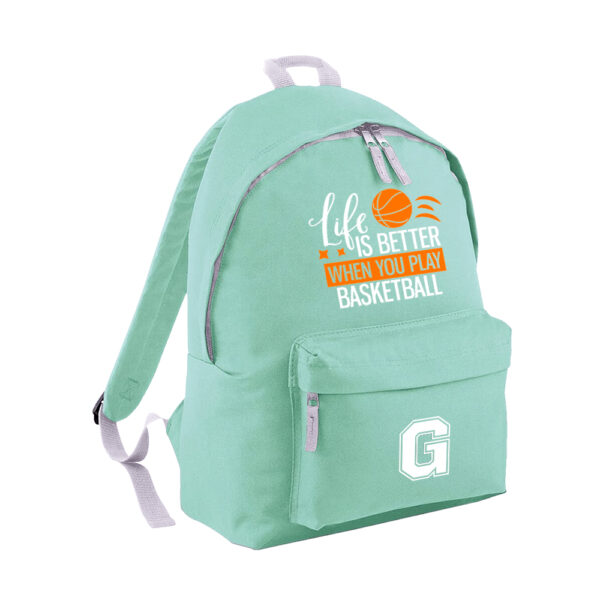 MOCHILA PERSONALIZADA CLÁSICA - LIFE IS BETTER BASKET - Imagen 8