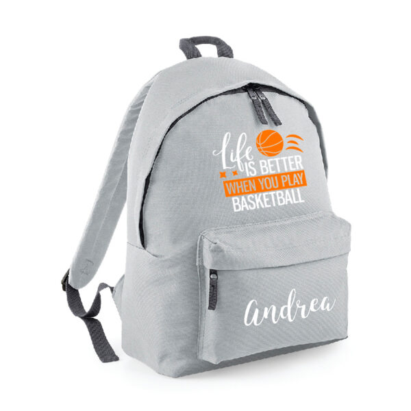 MOCHILA PERSONALIZADA CLÁSICA - LIFE IS BETTER BASKET - Imagen 10