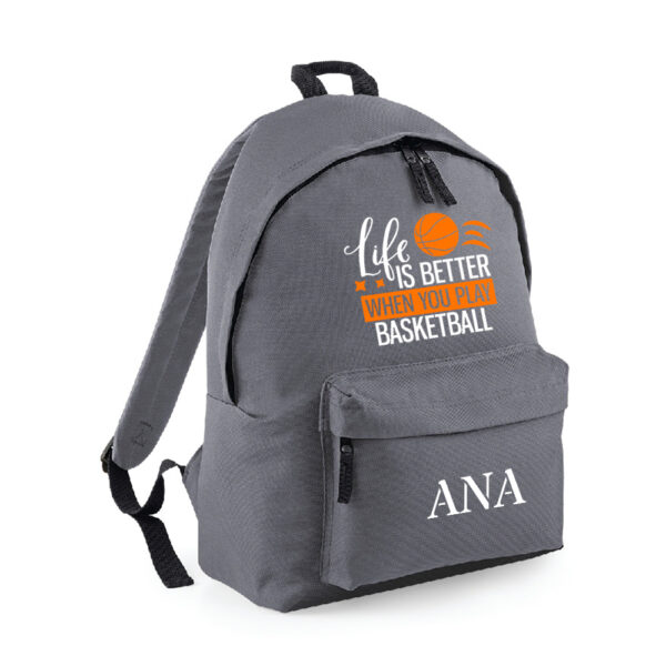 MOCHILA PERSONALIZADA CLÁSICA - LIFE IS BETTER BASKET - Imagen 9
