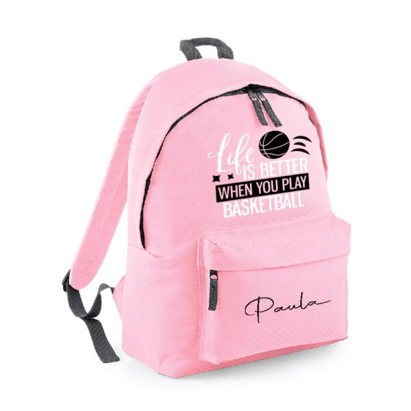 MOCHILA PERSONALIZADA CLÁSICA - LIFE IS BETTER BASKET - Imagen 17