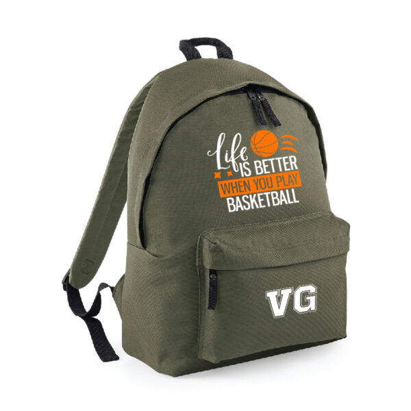 MOCHILA PERSONALIZADA CLÁSICA - LIFE IS BETTER BASKET - Imagen 6