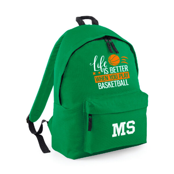 MOCHILA PERSONALIZADA CLÁSICA - LIFE IS BETTER BASKET - Imagen 5