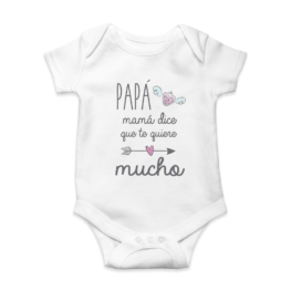 Body bebé personalizado Quiere mucho