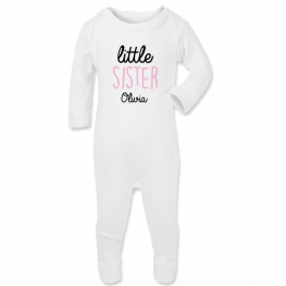 Pijama bebé personalizado Little caligrafía