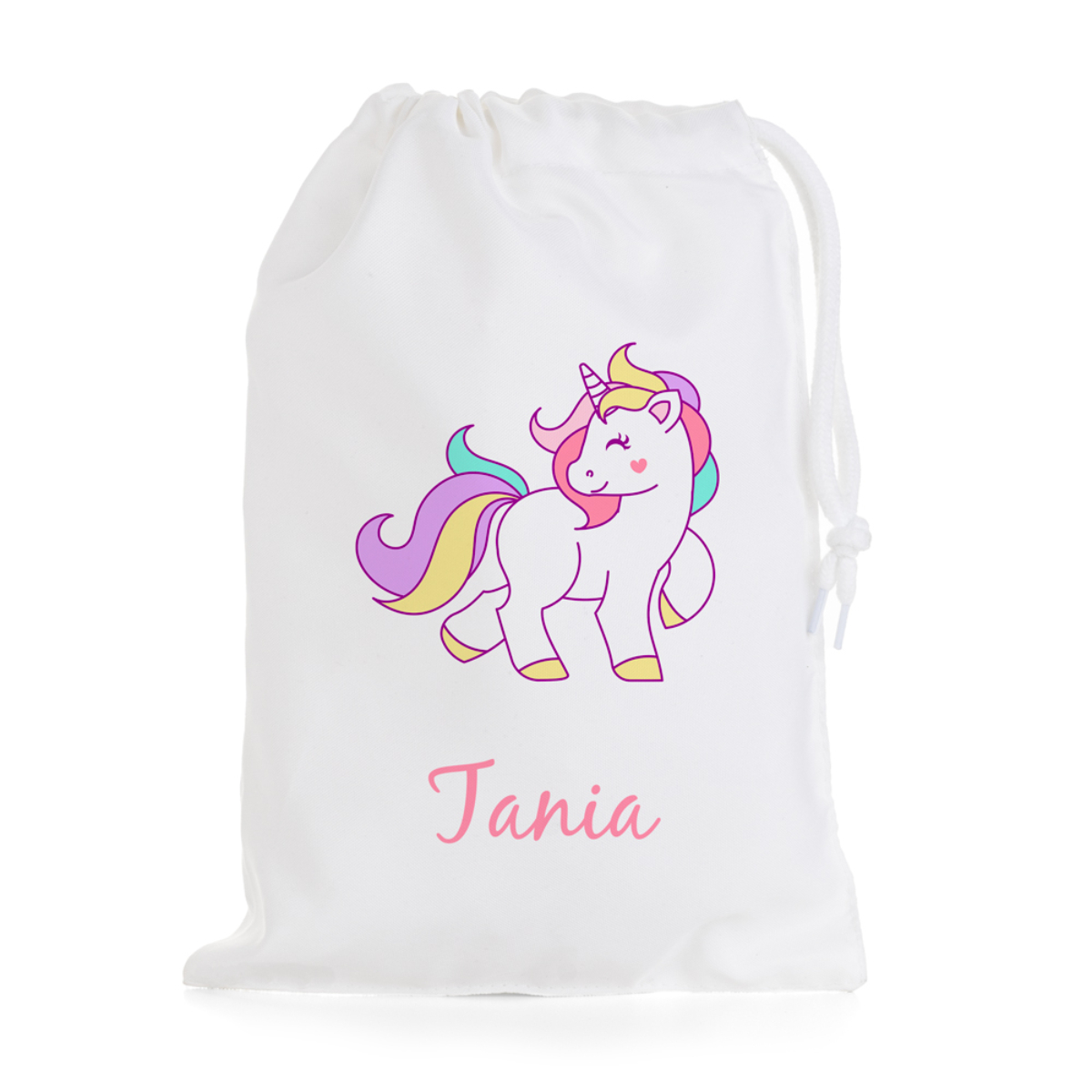 Personalizado unicornio nombre Alma cumpleaños niña bolsa de regalo