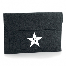 FUNDA PORTÁTIL PERSONALIZADA FIELTRO INICIAL ESTRELLA