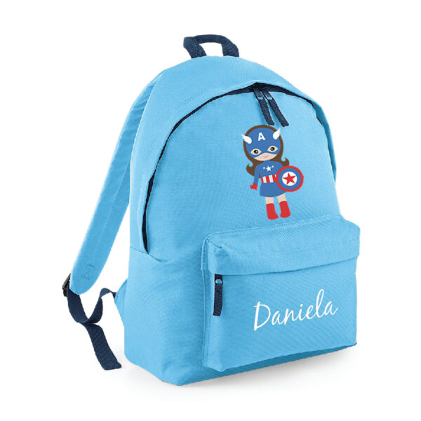 MOCHILA PERSONALIZADA CLÁSICA - SUPERHEROÍNA - Imagen 6