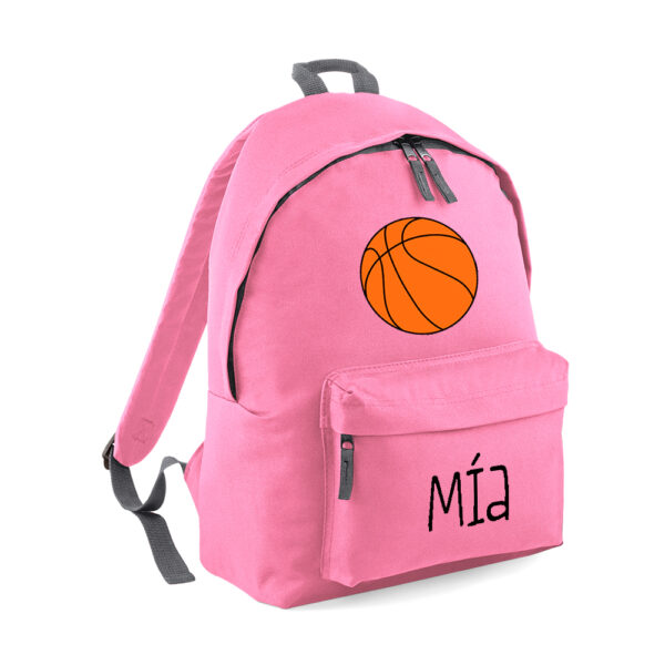 MOCHILA PERSONALIZADA CLÁSICA - PELOTA BALONCESTO - Imagen 9