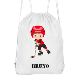 Mochila cuerdas personalizada Hockey hielo