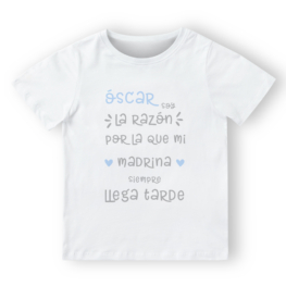 CAMISETA PERSONALIZADA LLEGA TARDE