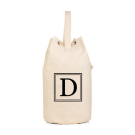 Bolsa personalizada Océano Inicial doble cuadrado