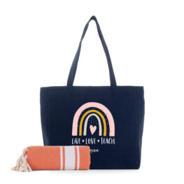 PACK PERSONALIZADO MIAMI TOALLA ARCOÍRIS TEACH