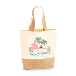 BOLSA PERSONALIZADA BALI PALMERAS HIBISCUS