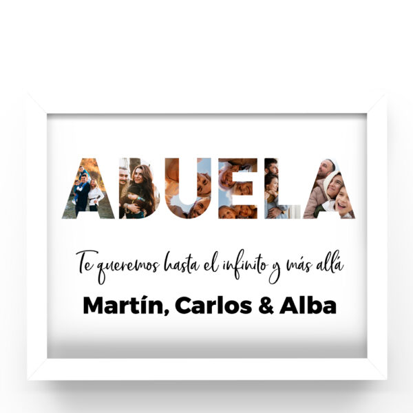 Cuadro personalizado Abuelos fotos - Imagen 2