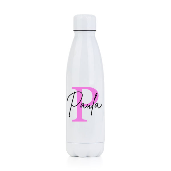 BOTELLA TERMO PERSONALIZADA PACÍFICO INICIAL NOMBRE ENCIMA