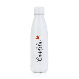 BOTELLA TERMO PERSONALIZADA PACÍFICO NOMBRE CORAZÓN