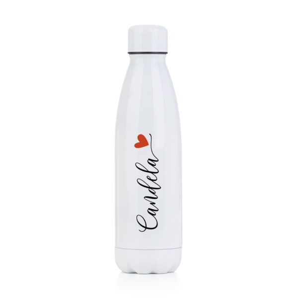 BOTELLA TERMO PERSONALIZADA PACÍFICO NOMBRE CORAZÓN