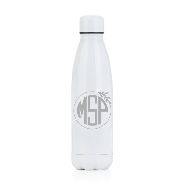 BOTELLA TERMO PERSONALIZADA PACÍFICO TRÍPTICO CÍRCULO HOJITAS