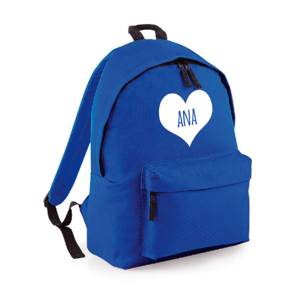 MOCHILA PERSONALIZADA CLÁSICA - CORAZÓN NOMBRE DENTRO - Imagen 15