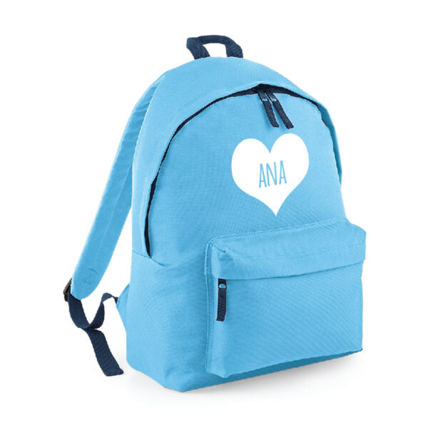 MOCHILA PERSONALIZADA CLÁSICA - CORAZÓN NOMBRE DENTRO - Imagen 16