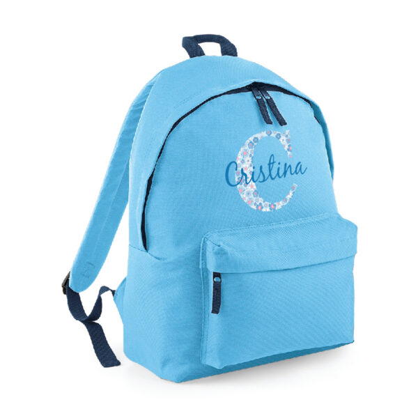 MOCHILA PERSONALIZADA CLÁSICA - INICIAL NOMBRE ENCIMA LIBERTY - Imagen 13