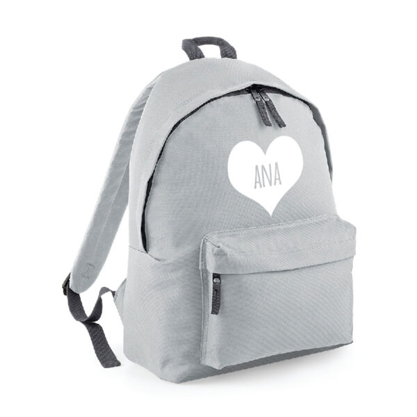 MOCHILA PERSONALIZADA CLÁSICA - CORAZÓN NOMBRE DENTRO - Imagen 12
