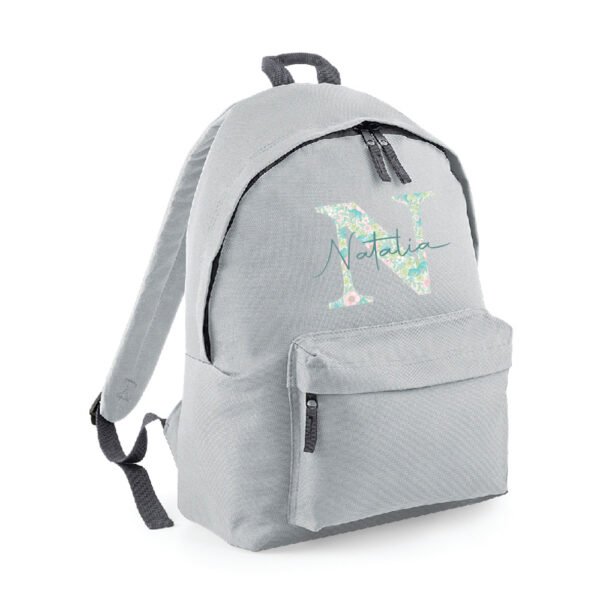 MOCHILA PERSONALIZADA CLÁSICA - INICIAL NOMBRE ENCIMA LIBERTY - Imagen 7