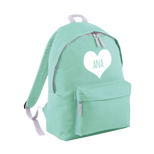 MOCHILA PERSONALIZADA CLÁSICA - CORAZÓN NOMBRE DENTRO - Imagen 10