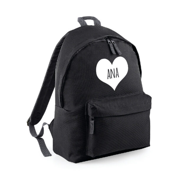 MOCHILA PERSONALIZADA CLÁSICA - CORAZÓN NOMBRE DENTRO - Imagen 9