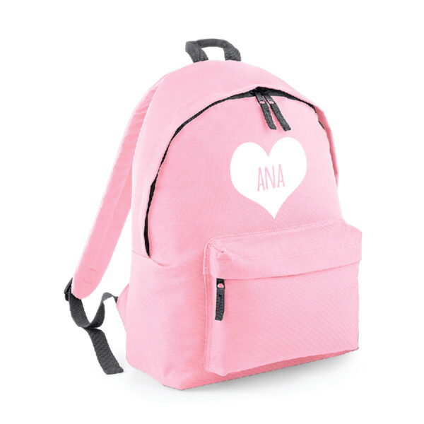 MOCHILA PERSONALIZADA CLÁSICA - CORAZÓN NOMBRE DENTRO - Imagen 7