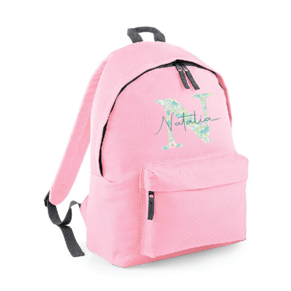 MOCHILA PERSONALIZADA CLÁSICA - INICIAL NOMBRE ENCIMA LIBERTY - Imagen 5
