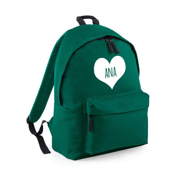 MOCHILA PERSONALIZADA CLÁSICA - CORAZÓN NOMBRE DENTRO - Imagen 6