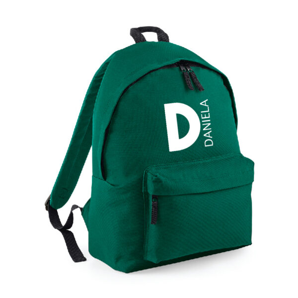 MOCHILA PERSONALIZADA CLÁSICA - INICIAL NOMBRE AL LADO