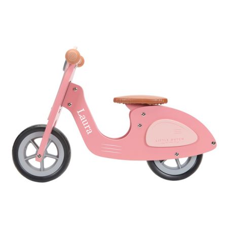 Bicicleta-scooter-sin-pedales-personalizada-rosa-2