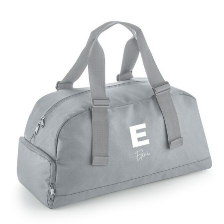 Bolsa-deporte-personalizada-Vermont-gris-inicial-firma-bolsillo