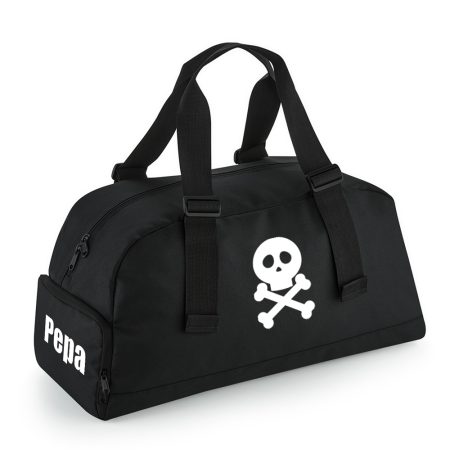 Bolsa-deporte-personalizada-Vermont-negro-calavera-nombre-bolsillo