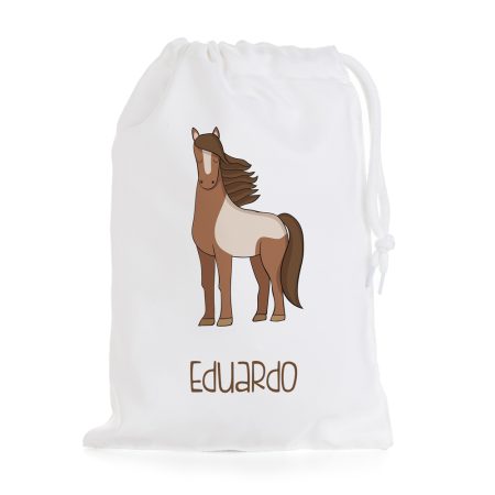 Bolsa-merienda-personalizada-caballo-marron