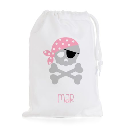 Bolsa-merienda-personalizada-calavera-pañuelo-rosa